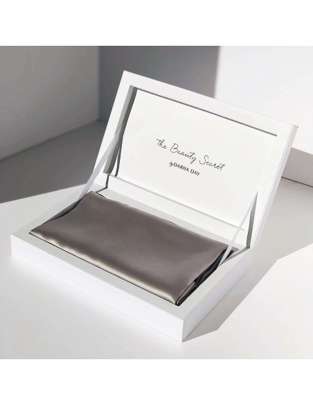 Taie silk silver grey 50/75