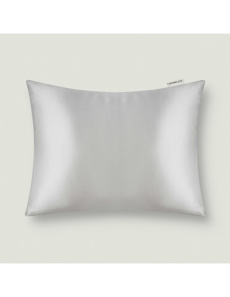 Taie silk silver grey 50/75