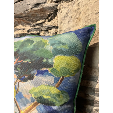 Coussin Matsu Cobalt 50/50 2