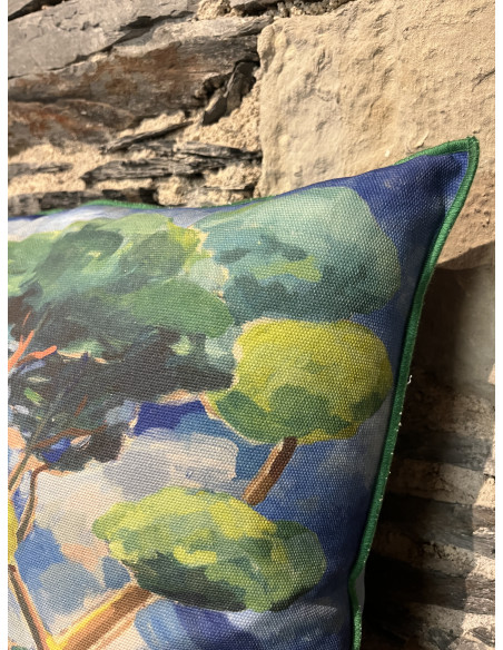 Coussin Matsu Cobalt 50/50