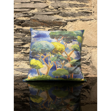Coussin Matsu Cobalt 50/50