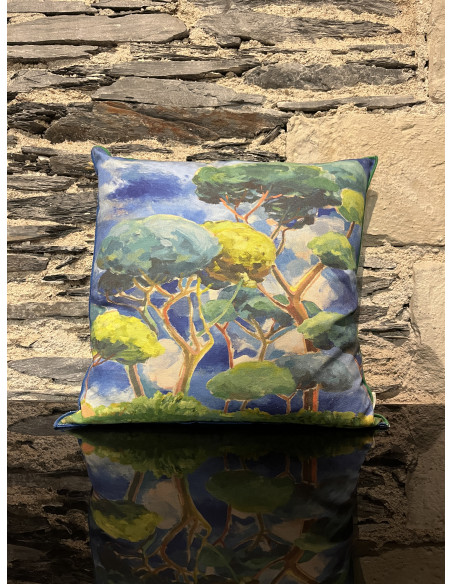 Coussin Matsu Cobalt 50/50