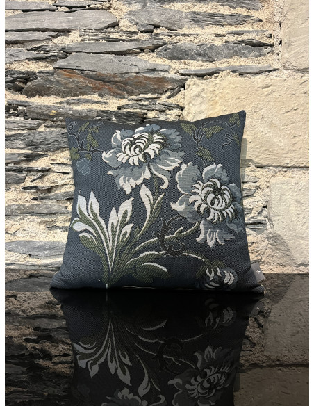 Coussin Fleurs Bleues 45/45