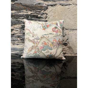 Coussin Chinoiserie Verte 40/40