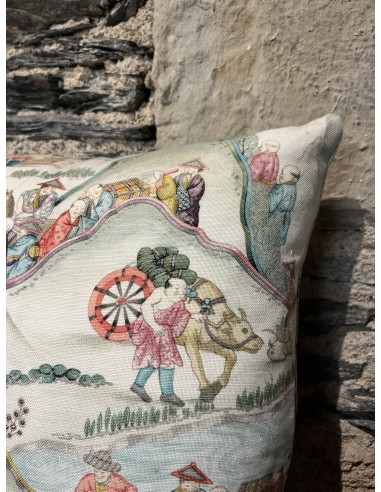 Coussin Chinoiserie Verte 40/40
