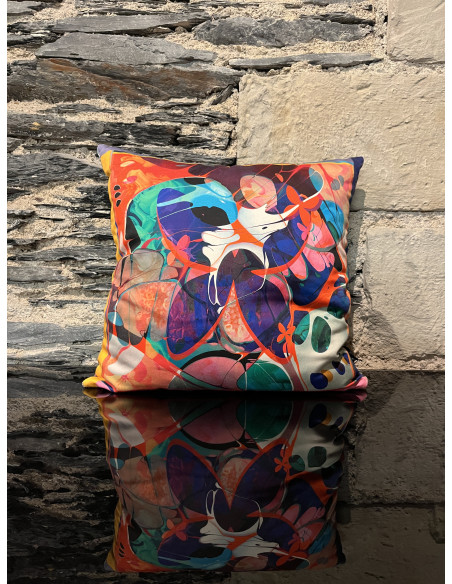 Coussin pantera multicolore  45/45