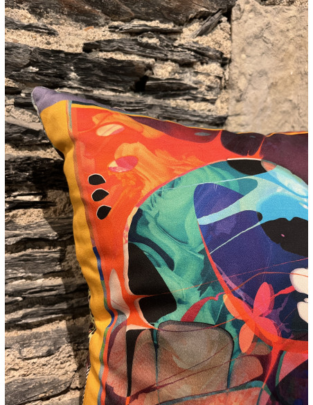 Coussin pantera multicolore  45/45