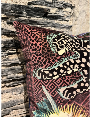 Coussin pantera multicolore  45/45