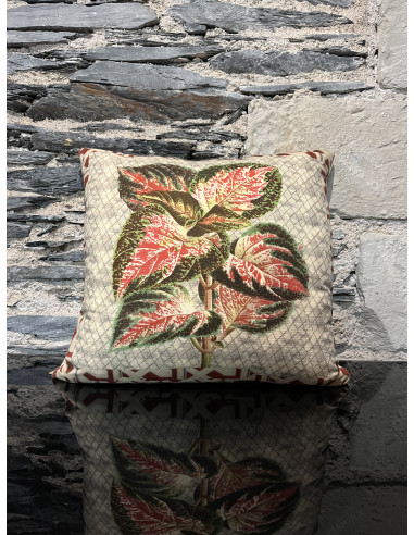 Coussin chanterelle carmine  50/50