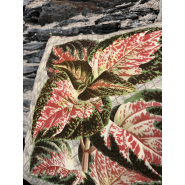 Coussin chanterelle carmine  50/50 2