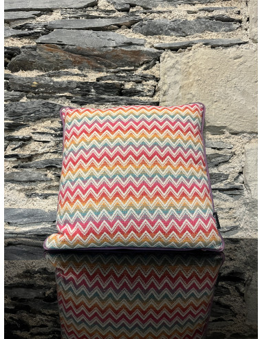 Coussin chevron multicolor  40/40